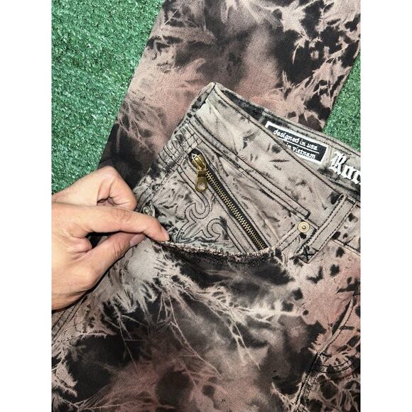 Rock Revival Jezek Moto Acid Wash Denim Men’s 32x33 - Picture 6 of 13